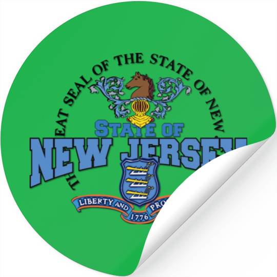 State of New Jersey Stickers