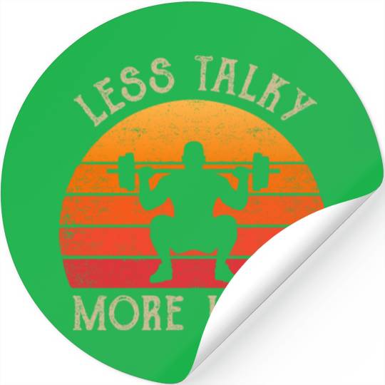 Cool Gym Clothing Retro Colours Bodybuilding Stickers