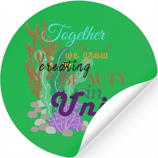 Unified Coral Canvas Stickers