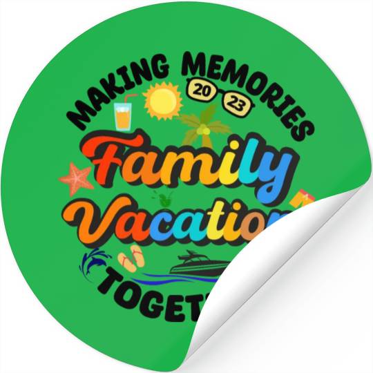 family vacation 2023 - cruise squad - funny cruise Stickers