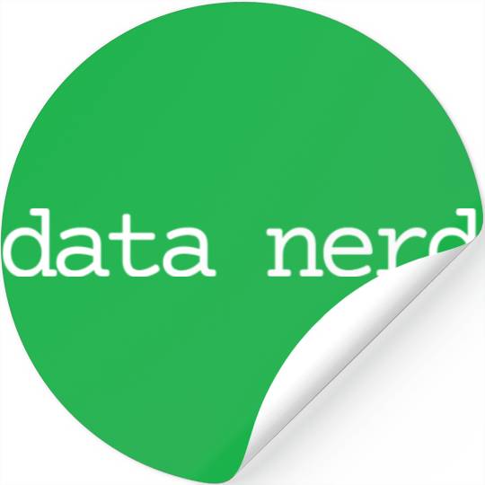 Data Nerd Simple Stickers