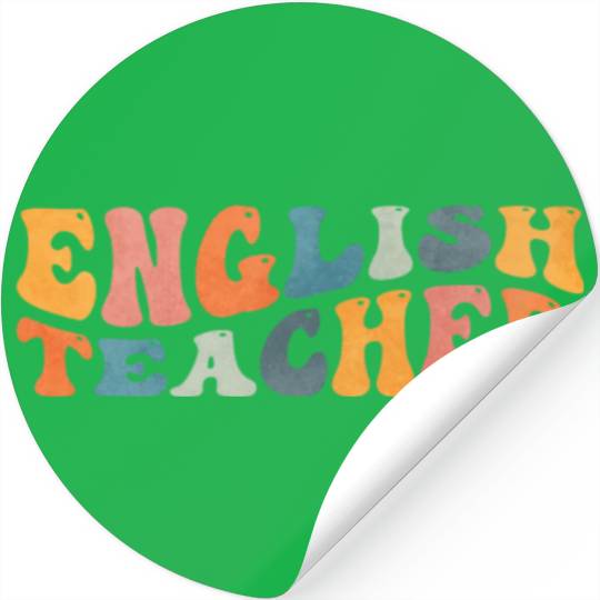 Groovy English Teacher Grammar Literature Teaching Stickers