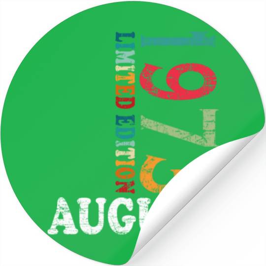 august 1973 Anniversary august 1973 august Stickers