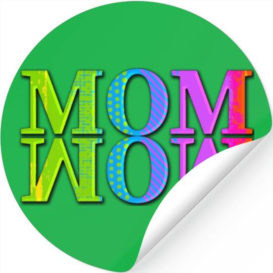 mama mom wow mothers day funny cute family mother Stickers