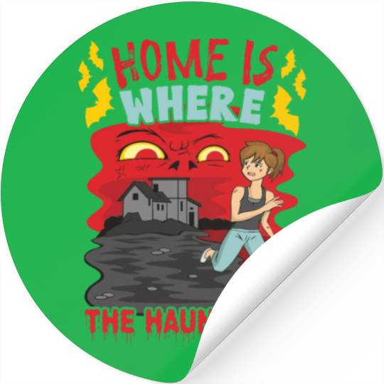 Horror Paranormal Haunted House Spooky Halloween Stickers