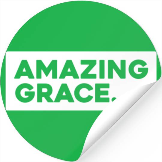 Amazing Grace Love Jesus Christian Christmas Stickers