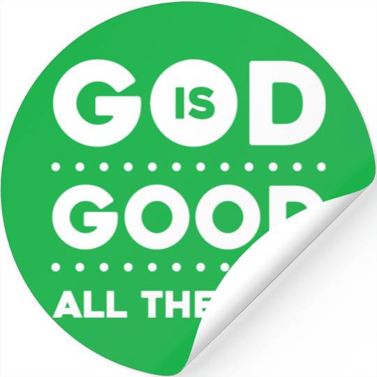 God Is Good Love Jesus Christian Christmas Stickers
