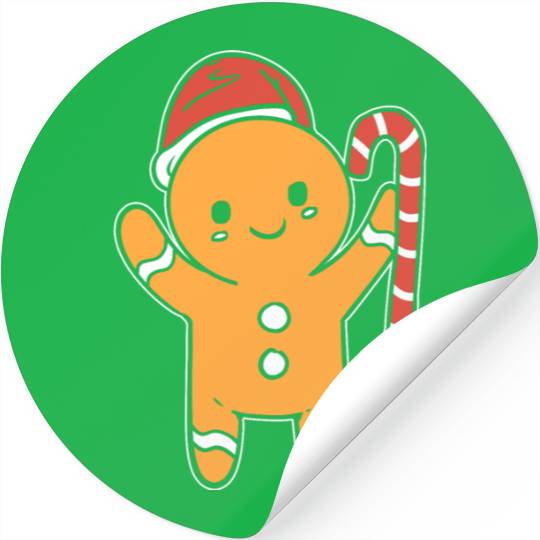 Gingerbread Cookie Baker Gift Stickers