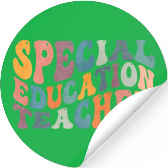 Groovy Special Education Teacher SPED Stickers