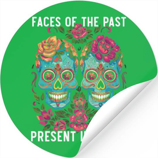 Dia De Los Muertos Sugar Skull Mexican Holiday Stickers