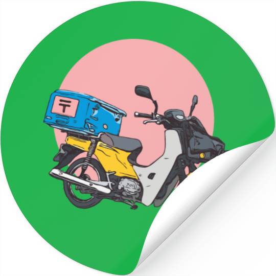 colorful motorcycle Stickers