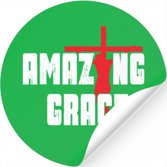 Amazing Grace Love Jesus Christian Christmas Stickers