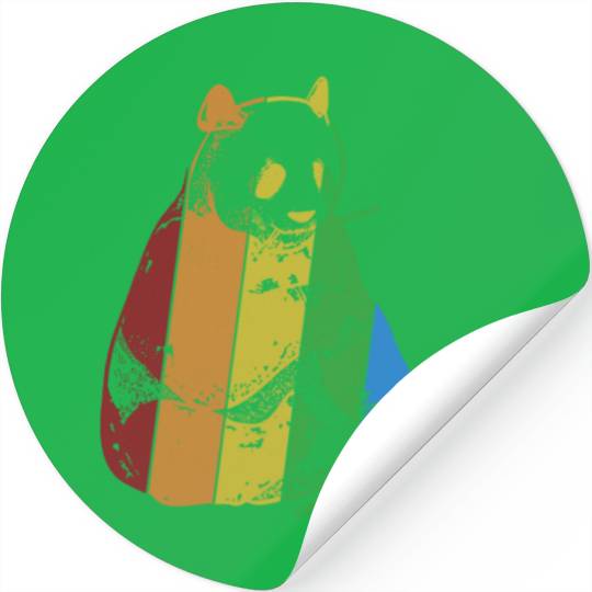 Panda LGBT Rainbow Panda Bear Friend Lover Giant Stickers