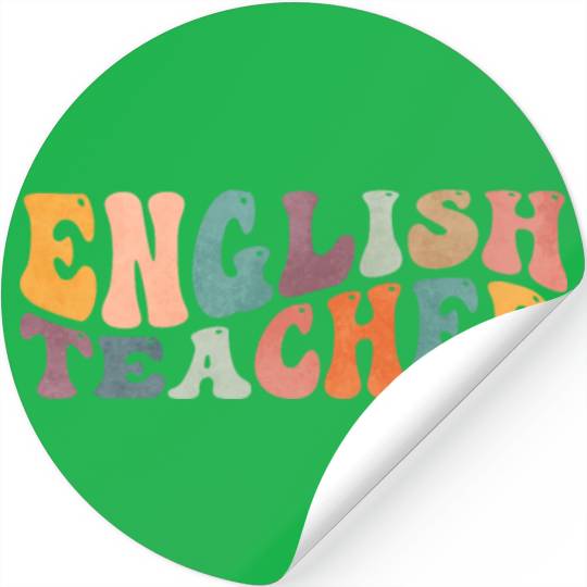 Groovy English Teacher Grammar Literature Teaching Stickers