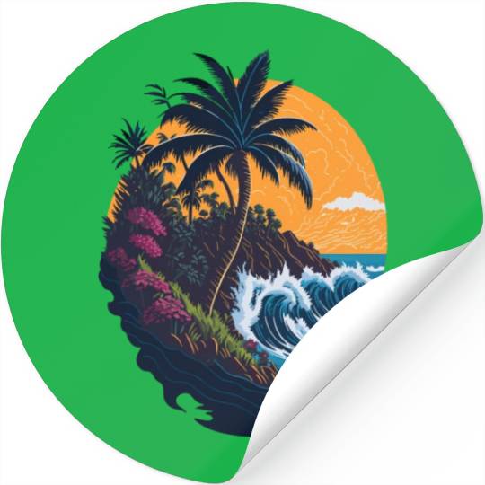 Summer's Paradise Stickers