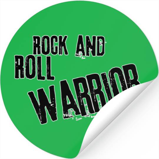 Rock and roll warrior Stickers