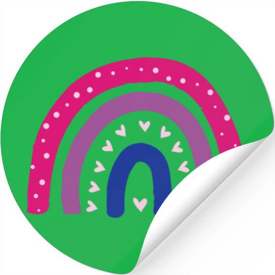 bi rainbow pride bisexual lgbt lgbtq+ csd Stickers
