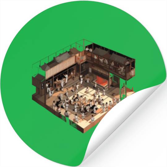 Karate Dojo Martial Arts Aikido Judo Japanese Stickers