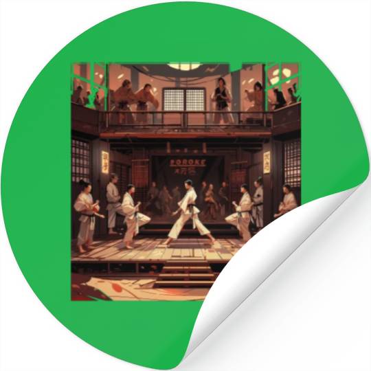 Karate Dojo Martial Arts Aikido Judo Japanese Stickers