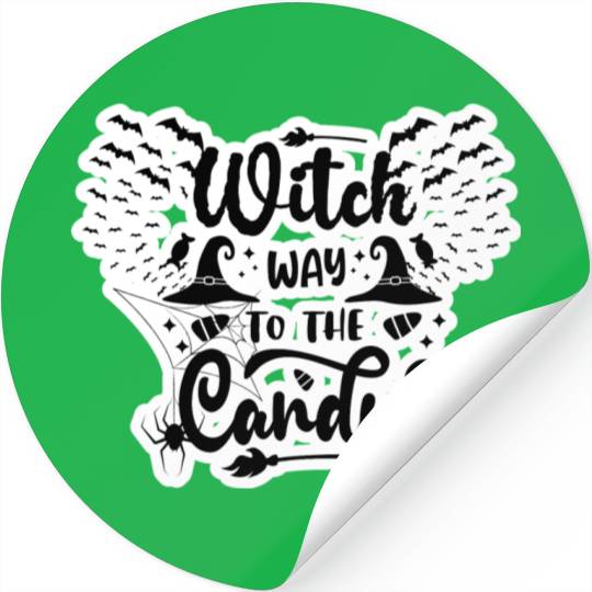 Witch Candy Stickers