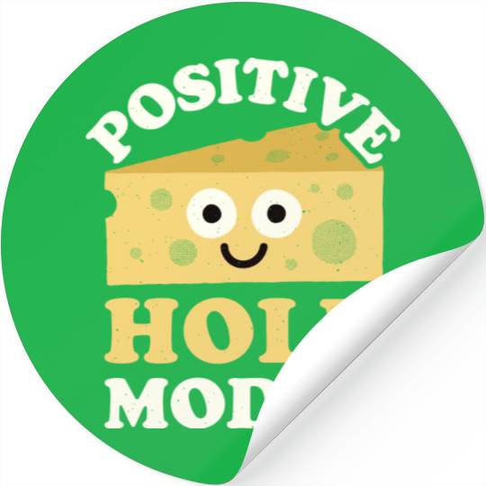 Positive Hole Model Swiss Cheese Lover Stickers