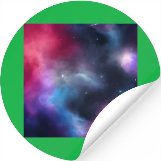 Galaxy nebula abstract design Stickers