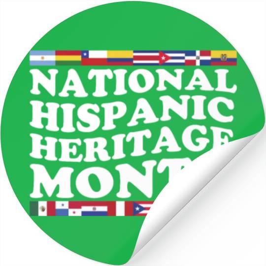 Hispanic Heritage Month National Latino Countries Stickers