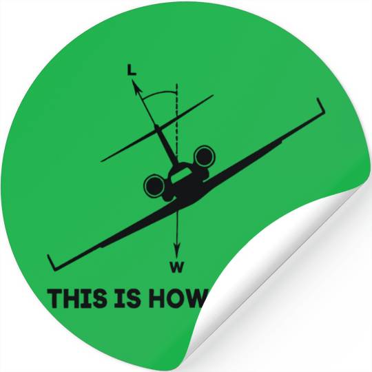 Aircraft rolling Stickers