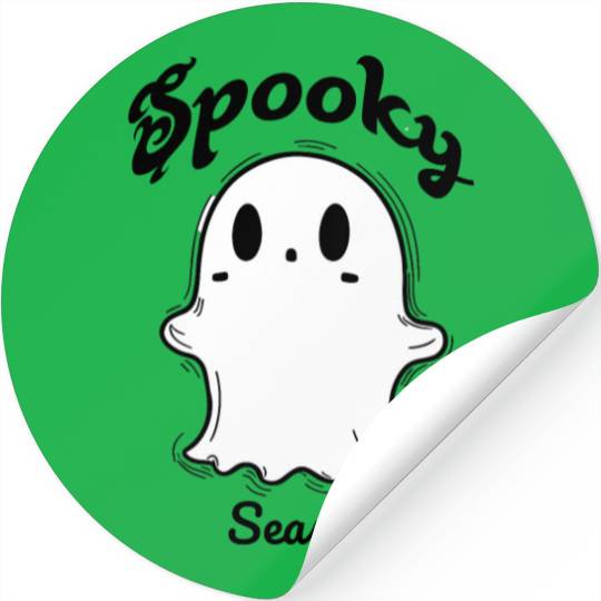 Halloween Ghost Boo Funny Cute Trick or Treat Stickers