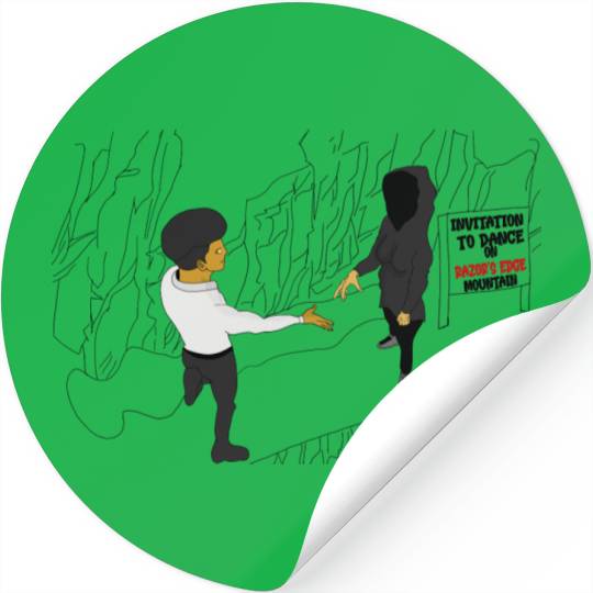 Dance On Razors Edge Stickers