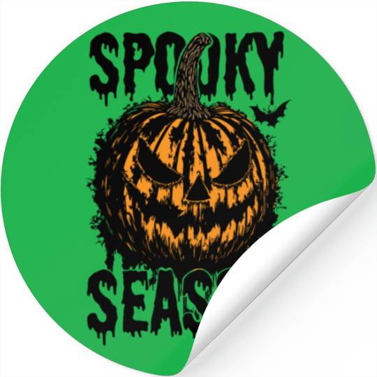 Halloween Jack O Lantern Spooky Season Stickers