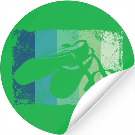 Ballet Shoes Vintage Woman Ballerina Stickers