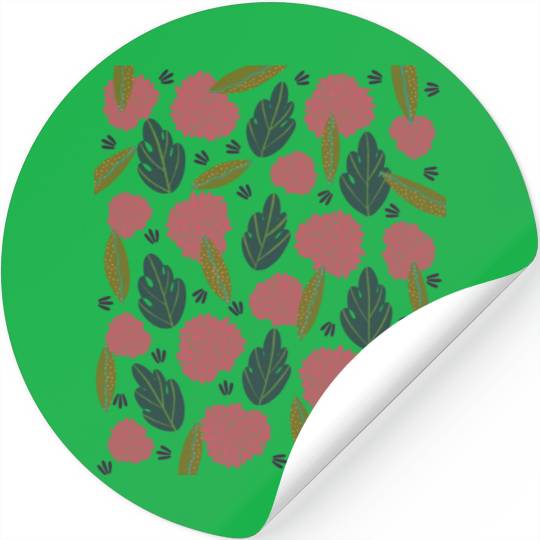 Pink Spring Blossom Stickers
