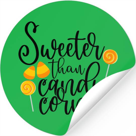 Sweeter Than Candy Corn Stickers