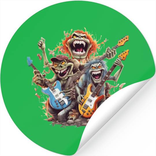 Monsters of Rock and Roll for Music enthusiasts Stickers