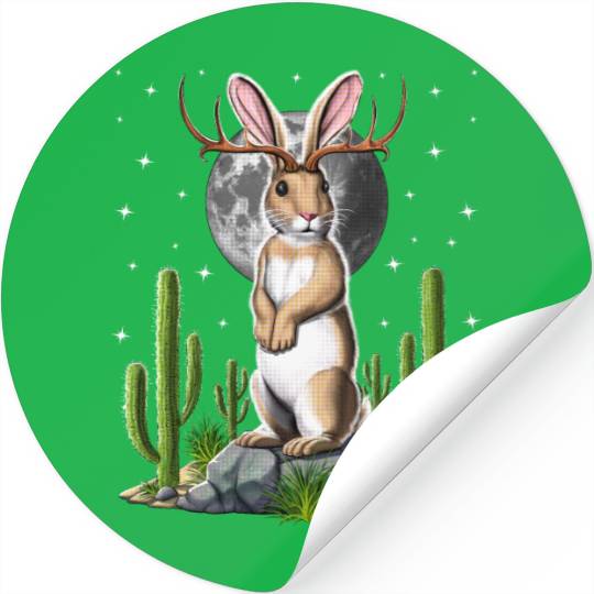 Jackalope Rabbit Stickers