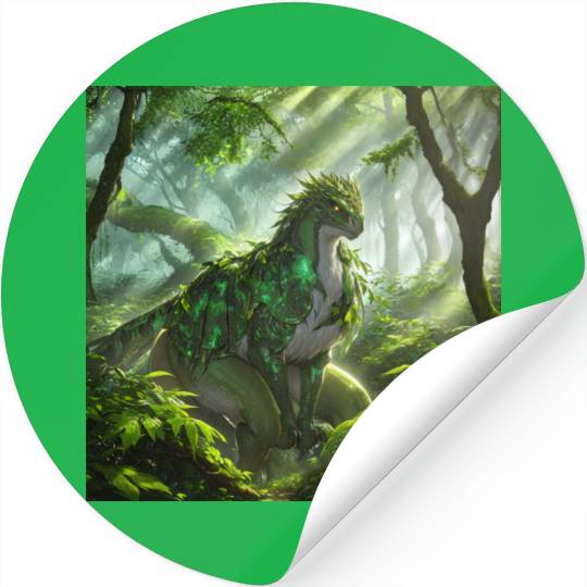 The Dragon-Like Basilisk of the Forest Stickers