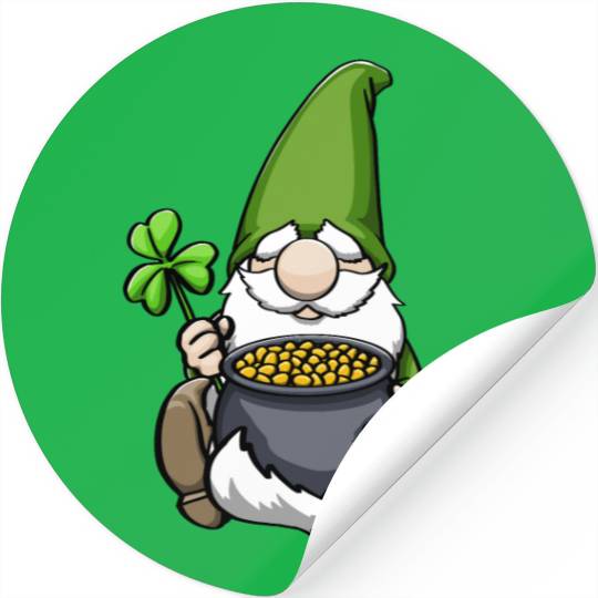 Pot of Gold Gnome Stickers