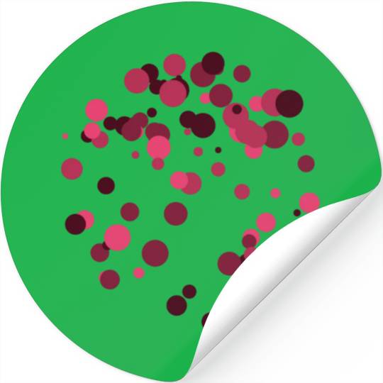 abstract circles pattern Stickers