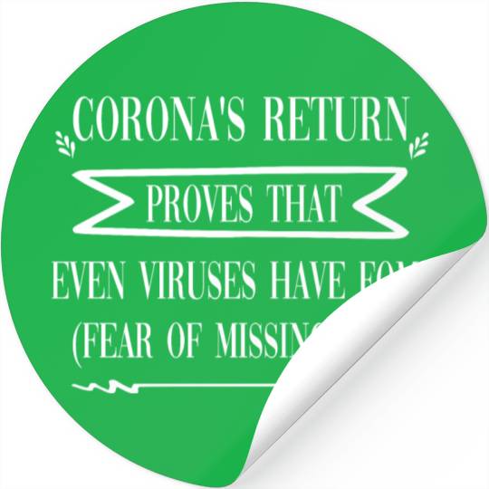 FUNNY QUOTES CORONA VIRUS Stickers
