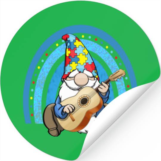 Autism Gnome Rainbow Stickers