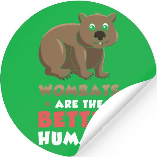 Wombat Australian Animal Lover Stickers
