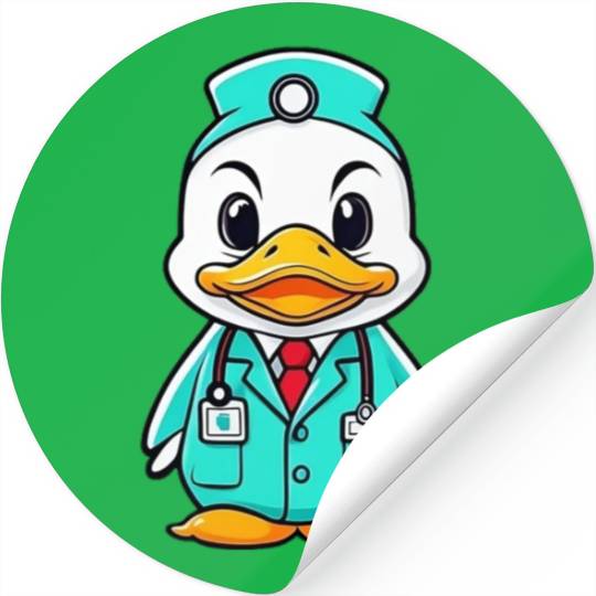 Doctor Duck Stickers