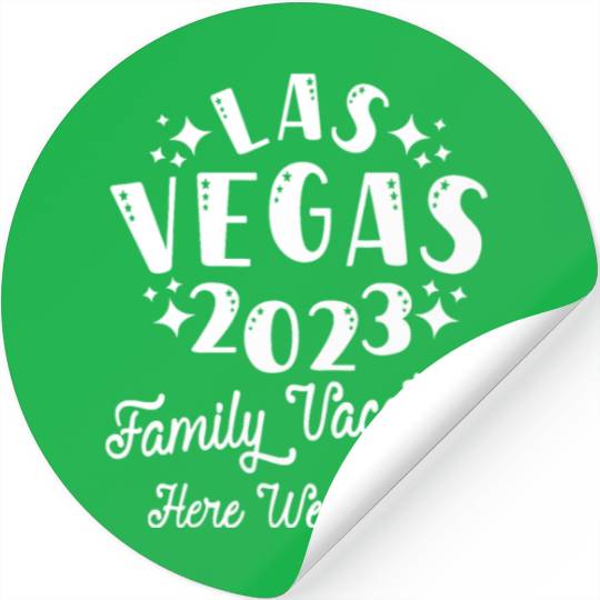 Family Vacation Las Vegas 2023 Matching Family Stickers