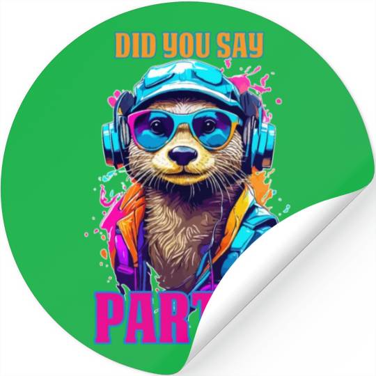 Party Otter Stickers
