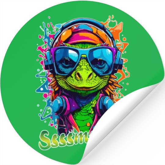 Smokin Lizard Stickers