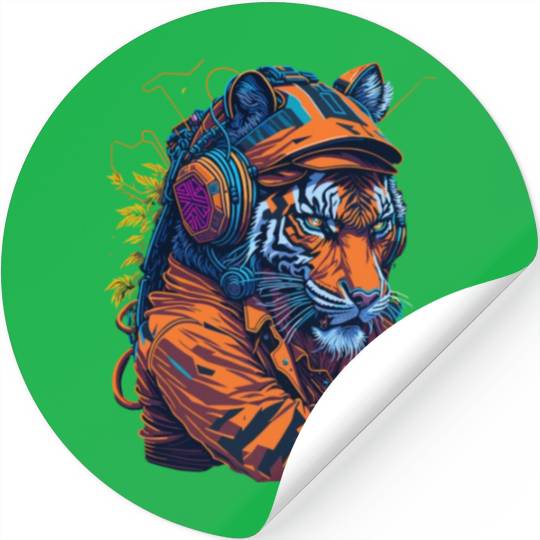 splash tiger street Stickers