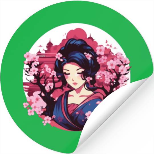 Geisha of Japan Stickers