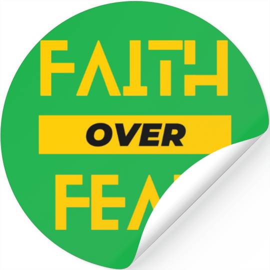 FAITH OVER FEAR Stickers