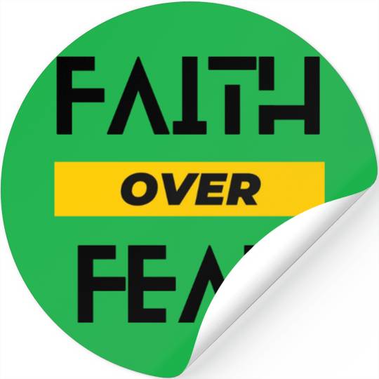 FAITH OVER FEAR Stickers